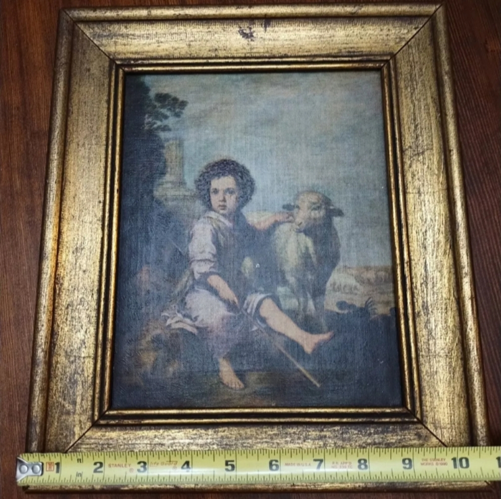 The Good Shepherd Vintage Canvas Framed Reprint - Picture 7 of 13